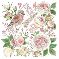 PPD - Lunch Napkins - La Vie en Rose