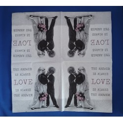 Sagen Vintage Design - Lunch servet - Love kiss