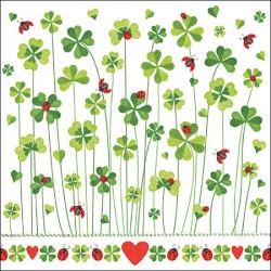 1 Pack paper lunch napkins -  Good luck - Ambiente