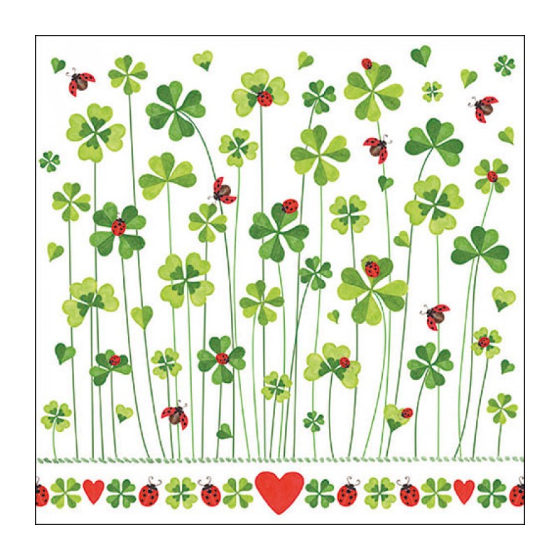 1 Pack paper lunch napkins - Good luck - Ambiente 1 Pack paper lunch napkins - Good luck - Ambiente