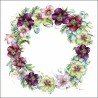 Ambiente - lunch servetten - Christmas Rose White - Kerst roos