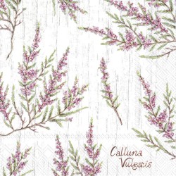 1 Pack paper lunch napkins - Calluna vulgaris - Grey - IHR