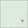 PPD - lunch servetten - Little Hearts Green
