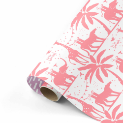 Wrapping Paper 50 cm - Pink - Lila - Tropical Party