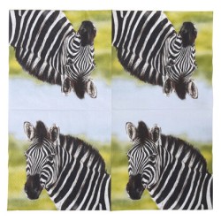 Paper Lunch Napkins - Zebra - Esscherts design
