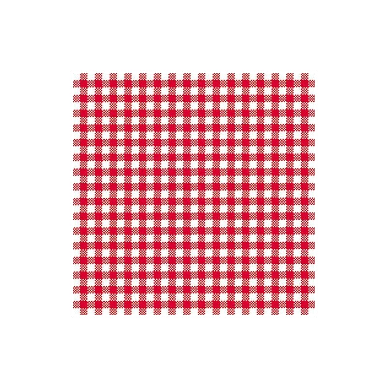 paper Lunch Napkins - Vichy Red - Ambiente paper Lunch Napkins - Vichy Red - Ambiente