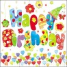1 Pack Paper Lunch Napkins - Happy Birthday - Ambiente