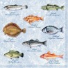 1 Pack Paper Lunch Napkins - Fishes - Ambiente