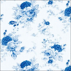 1 Pack Paper Lunch Napkins - Antoinette Blue - Ambiente