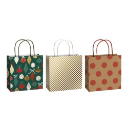 3 Christmas Gift bags - Lorena - 20x8x20 cm
