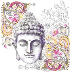 Ambiente - Lunch servet - Buddha Head Stone