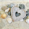 1 Pack Paper Lunch Napkins - Hearts And Stones - Ambiente