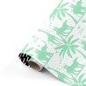 Cadeaupapier - Mint - Zwart - Tropical Party - 50x300 cm