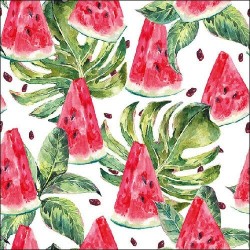1 Pakje papieren lunch servetten - Melon - Ambiente