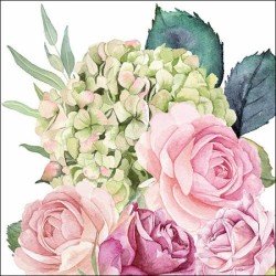 1 Pack Paper Lunch Napkins - Rose Garden - Ambiente