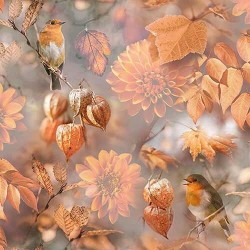 1 Pakje papieren lunch servetten - Orange Autumn - Ambiente