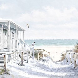1 Pack Paper Lunch Napkins - Beach Cabin - Ambiente