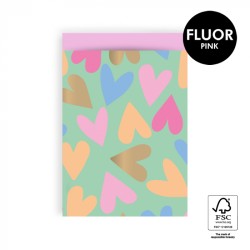 Cadeau zakje 17x25cm breed - Small Confetti - Mint