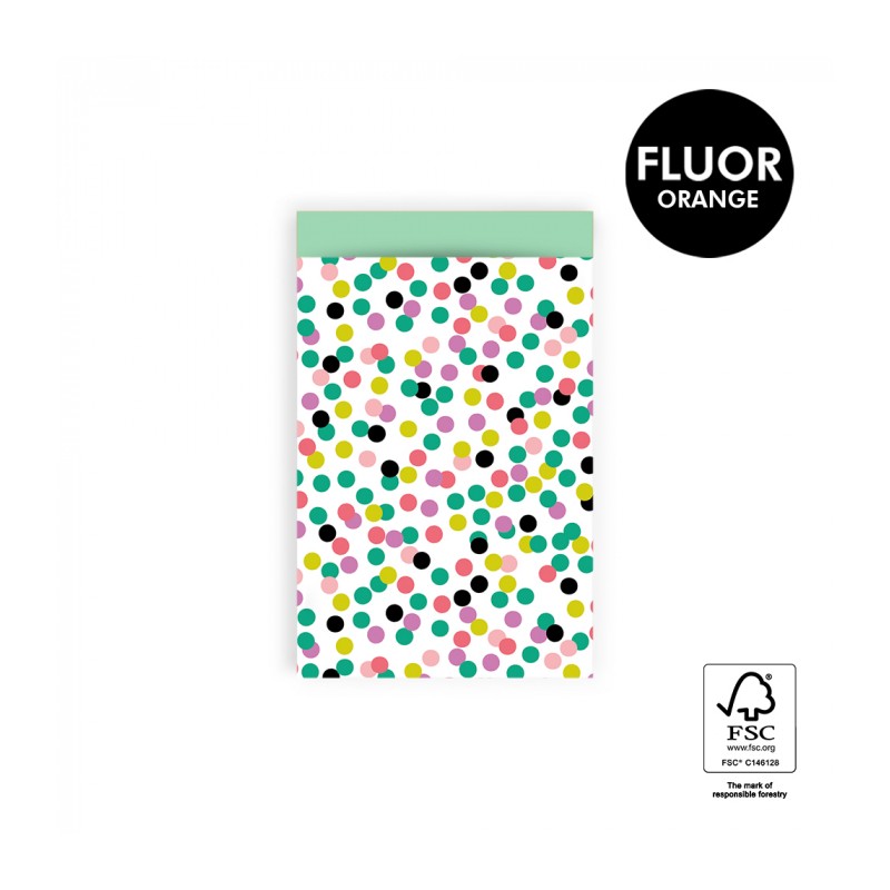 Gift bag 12x19cm wide - Small Confetti - Mint Gift bag 12x19cm wide - Small Confetti - Mint