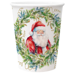 PAW - Paper cups - Cute Santa Claus