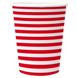 PAW - Paper cups - Stripes Red