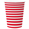PAW - Papieren bekers - Stripes Red