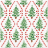 PAW - Lunch Napkins - Candy Cane Forest