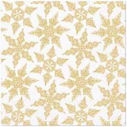 PAW - Lunch Napkins - Gold Winter