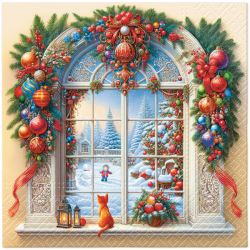 PAW - Lunch Napkins - Holiday Arch Decor