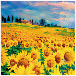 PAW - Lunch Napkins - Painted Sunflowers