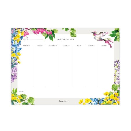 A4 - Weekplanner - Notitieblok -  Kolibrie