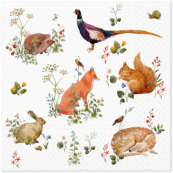 PAW - Lunch Napkins - Wild Forest Animals