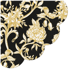 PAW - Round Napkins - Baroque Flowers