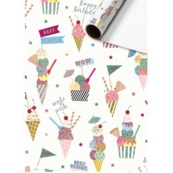 Stewo - Cadeaupapier 70 cm - Gelato - IJsjes