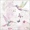 1 Pack Paper Lunch Napkins - Pale Hummingbirds - Ambiente 1 Pack Paper Lunch Napkins - Pale Hummingbirds - Ambiente