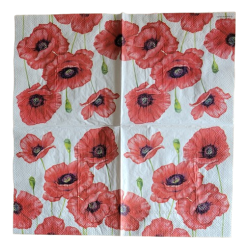 Ambiente - Lunch Napkin - Romantic Poppy