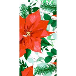P+D - Handkerchief - Floral Christmas