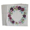 Ambiente - lunch servetten - Christmas Rose White - Kerst roos