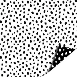 Kassaplan - Wrapping paper 70cm - Basic - Black - White - Dots
