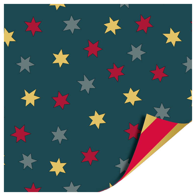 Kassaplan - Wrapping Paper 70 cm - Christmas - Stars