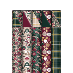 Kassaplan - Wrapping paper 70cm - Classic Christmas - Set of 5