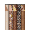 Kassaplan - Wrapping paper 70cm - Mokka love - Set of 5