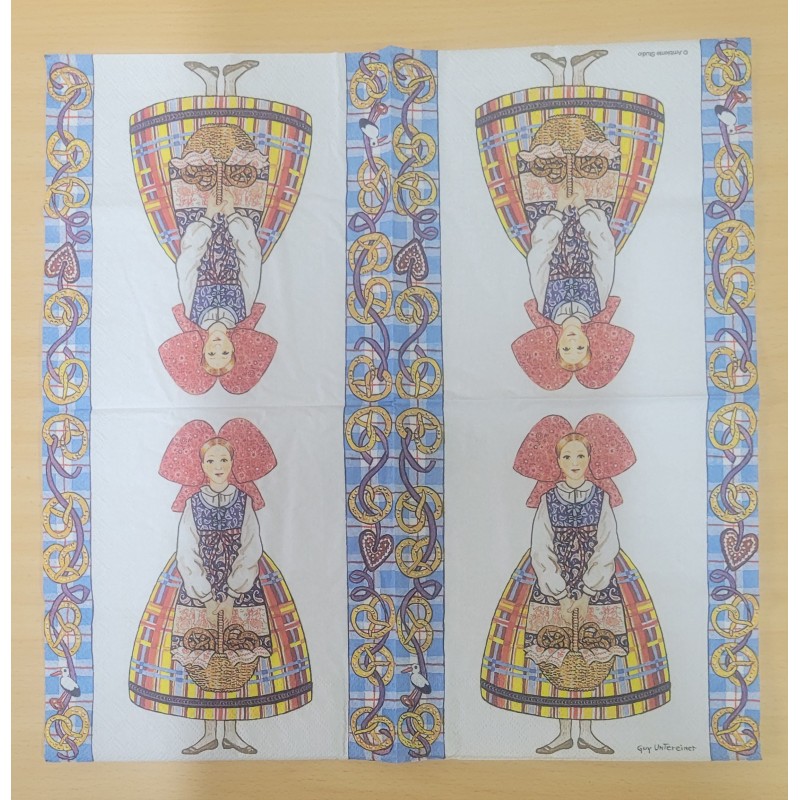 Ambiente - Lunch Napkin - Alsatians Pretzels