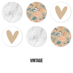 Round coasters - Vintage