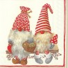 IHR - Lunch servetten - Friendly Tomte Red