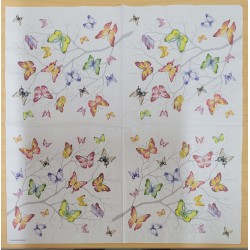 Ambiente - Lunch Napkin - Colourful Butterflies