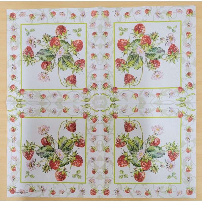 Ambiente - Lunch Napkin - Fresh Strawberries