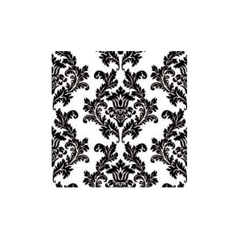 Maki - Lunch Napkins - White & Black Wallpaper