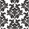 Maki - Lunch Napkins - White & Black Wallpaper