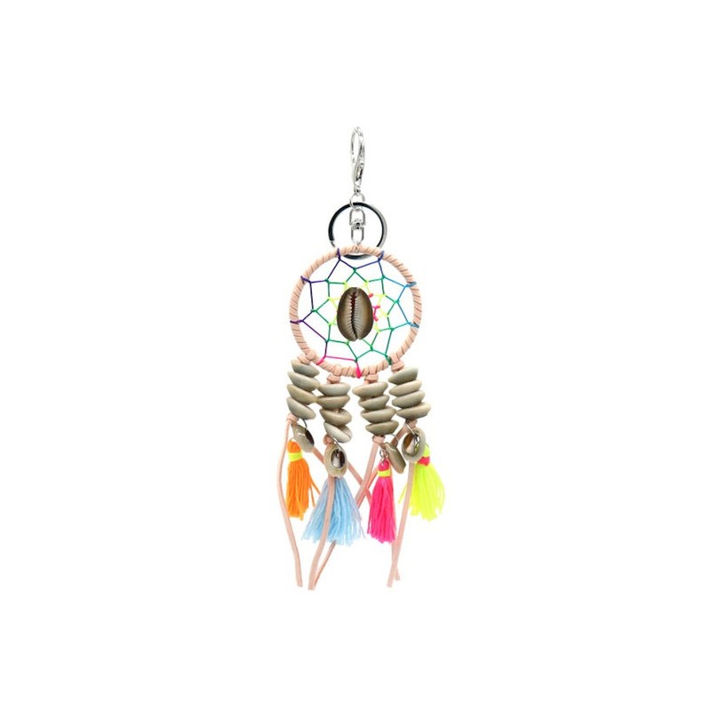 Bag / keychain dream catcher with shells